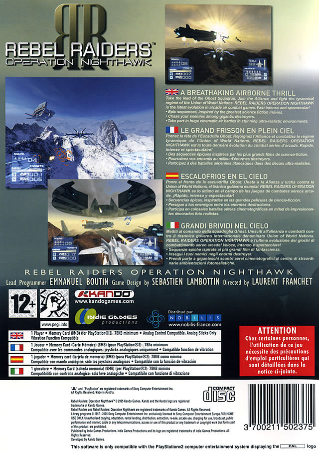 Rebel Raiders : Operation Nighthawk - Dos