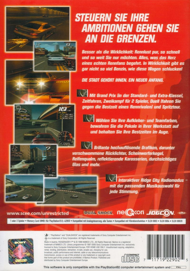 Ridge Racer V dos