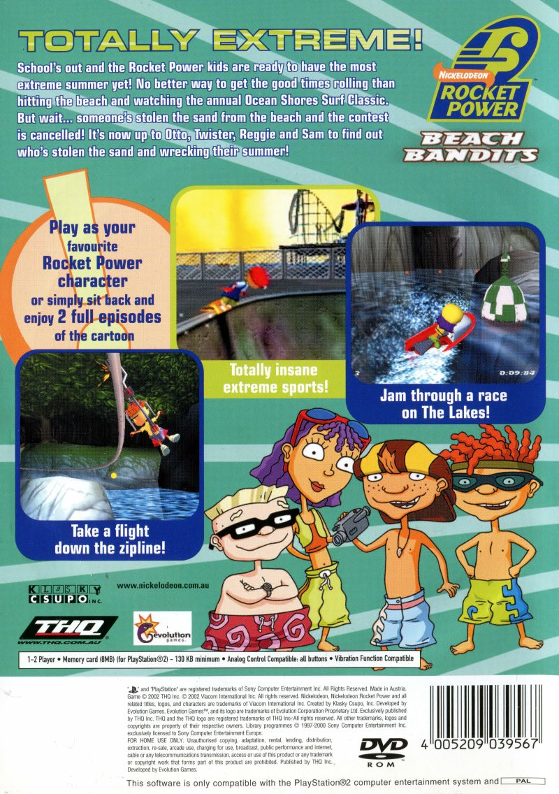 Rocket Power : Beach Bandits - Dos