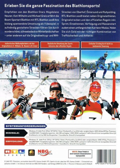 Biathlon 2008 - Dos