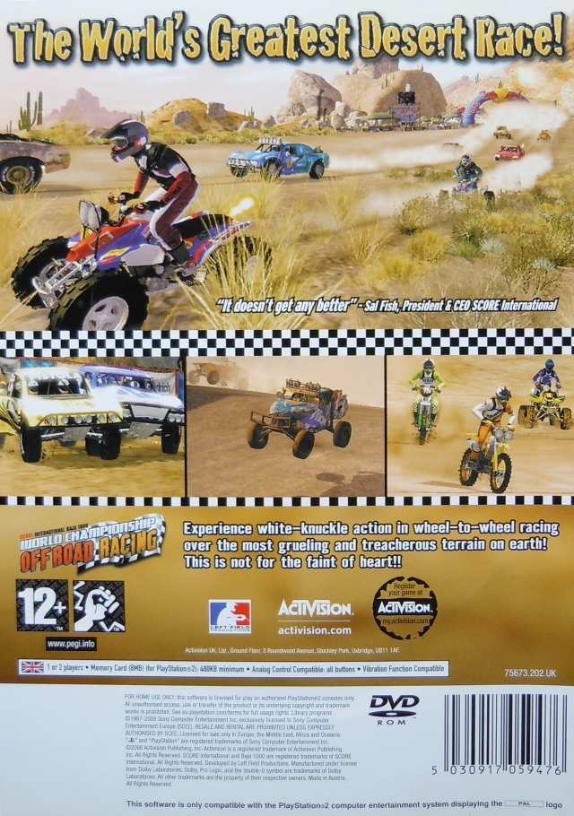 Score International Baja 1000 : The Official Game - Dos