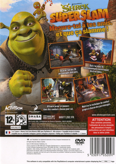 Shrek SuperSlam - Dos
