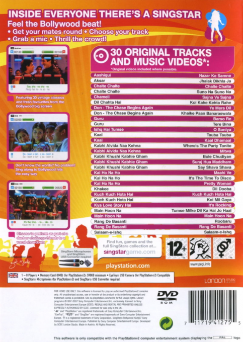 Singstar Bollywood - Dos