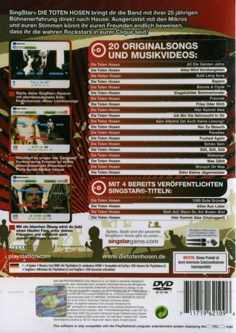 Singstar Die Groessten Solokuenstler - Dos