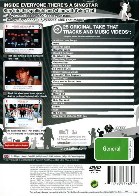 Singstar Take That dos