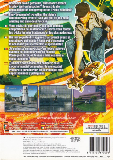 Skateboard Madness Xtreme Edition - Dos