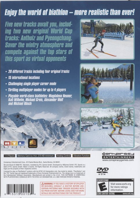 Ski and Shoot - Dos