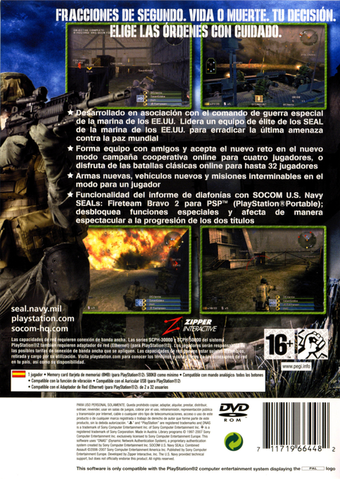 SOCOM : U.S. Navy SEALs, Combined Assault - Dos