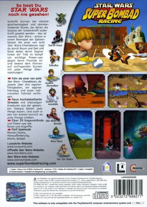 Star Wars : Super Bombad Racing dos