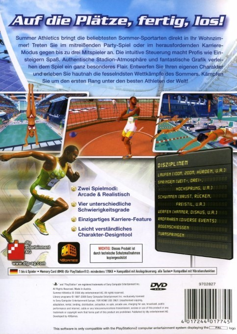 Summer Athletics : The Ultimate Challenge dos