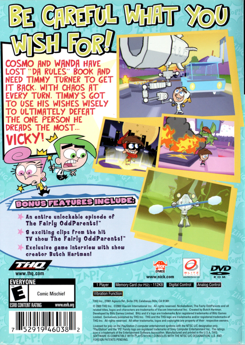 The Fairly OddParents : Breakin' da Rules dos