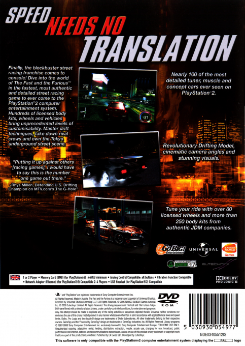 The Fast and the Furious - Dos