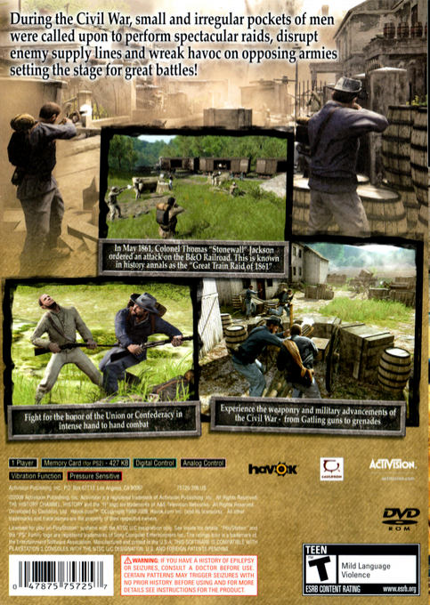 The History Channel : Civil War - Secret Missions - Dos