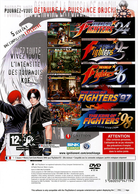 The King of Fighters Collection : The Orochi Saga - Dos