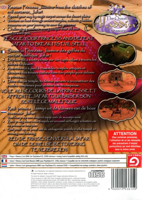 The Quest For Aladdin's Treasure - Dos