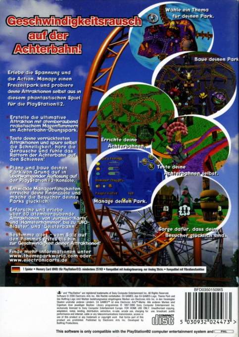 Theme Park Roller Coaster - Dos