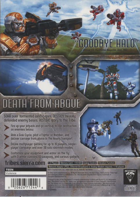 Tribes : Aerial Assault - Dos