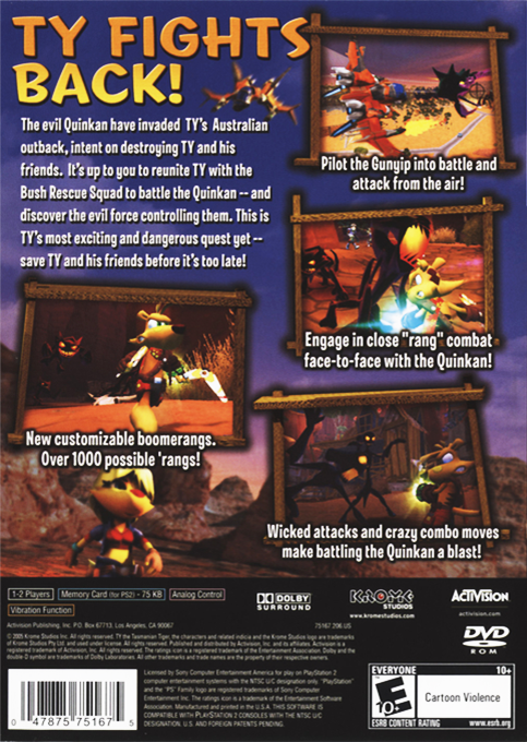 Ty the Tasmanian Tiger 3 : Night of the Quinkan - Dos