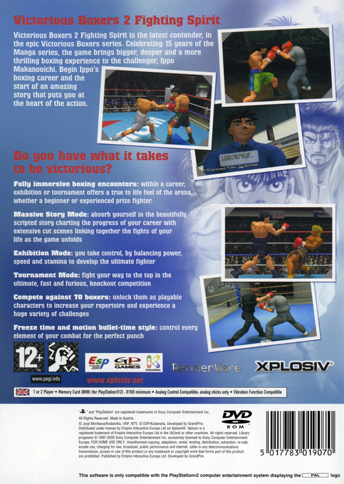 Victorious Boxers 2 : Fighting Spirit - Dos