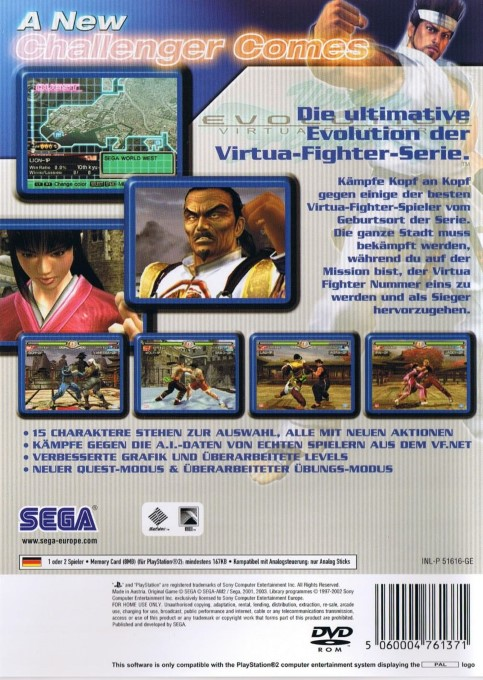 Virtua Fighter 4 : Evolution - Dos
