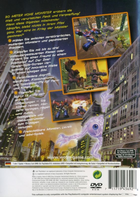 War of the Monsters - Dos