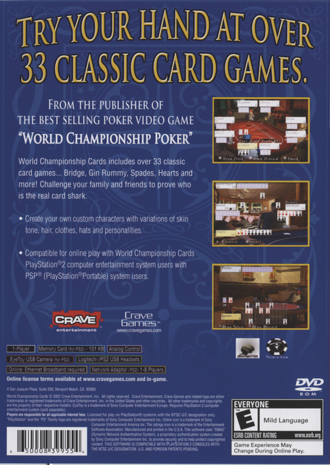 World Championship Cards - Dos
