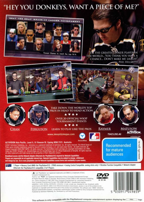 World Series of Poker 2008 : Battle for the Bracelets - Dos