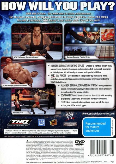 WWE SmackDown vs. Raw 2008 dos