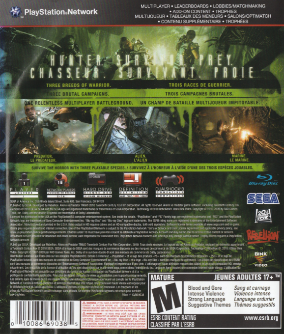 Aliens vs. Predator - Dos