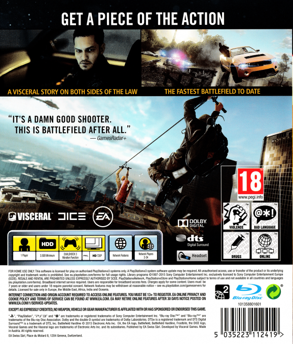 Battlefield : Hardline - Dos