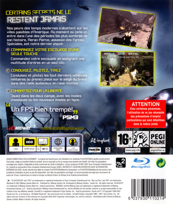 BlackSite : Area 51 - Dos