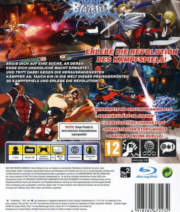BlazBlue : Calamity Trigger - Dos