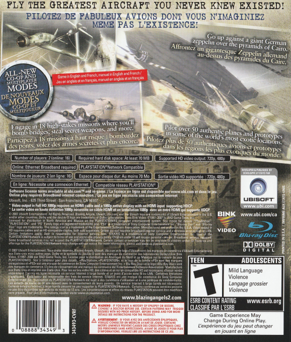 Blazing Angels 2 : Secret Missions of WW II - Dos