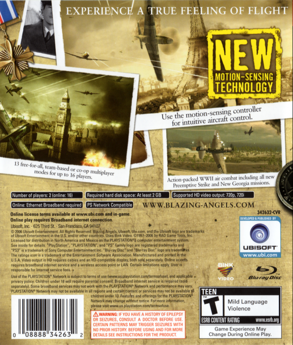 Blazing Angels : Squadrons of WWII - Dos