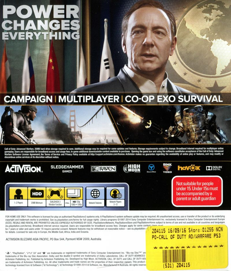 Call of Duty : Advanced Warfare dos