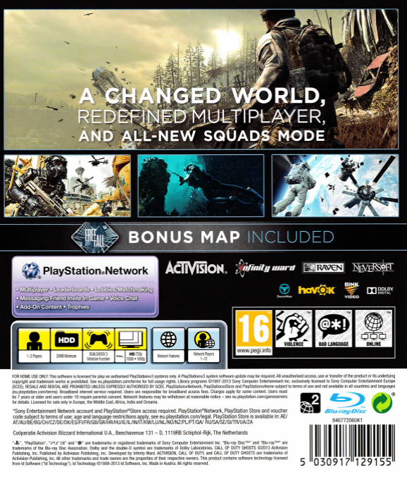 Call of Duty : Ghosts dos