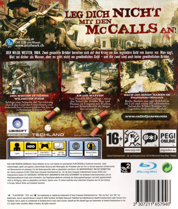 Call of Juarez : Bound in Blood dos