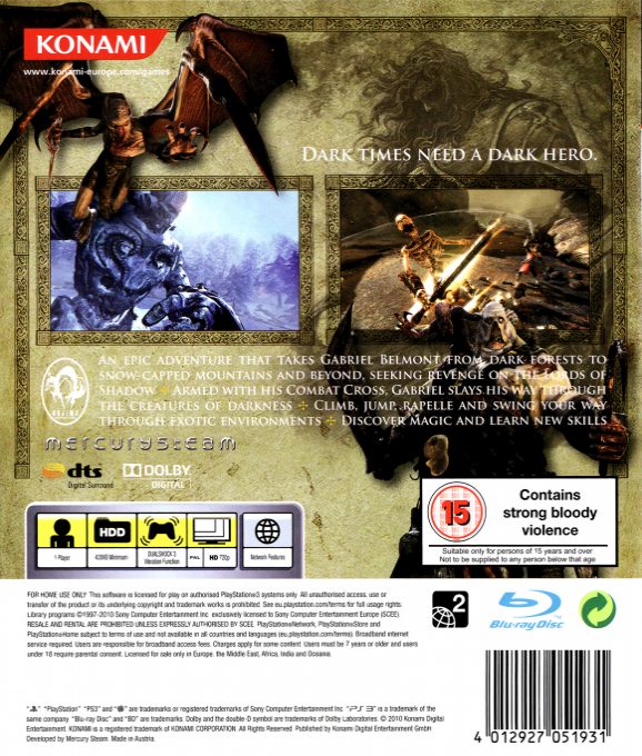 Castlevania : Lords of Shadow - Dos