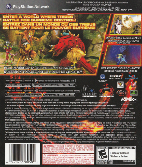 Chaotic : Shadow Warriors dos