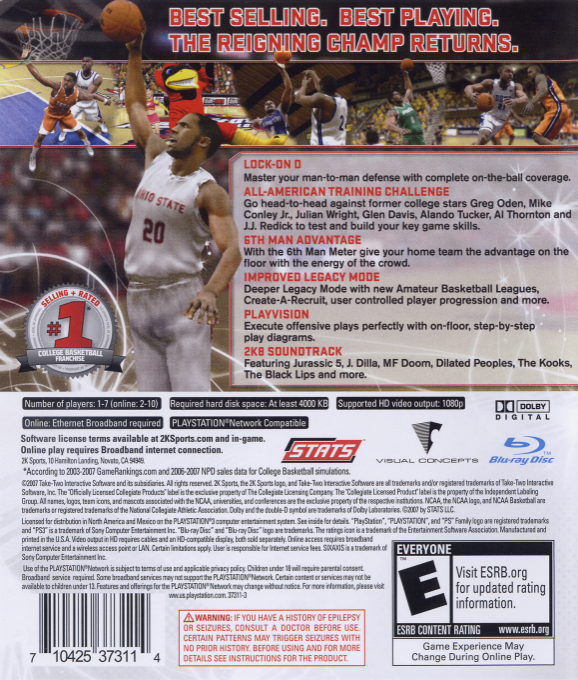 College Hoops 2k7 dos