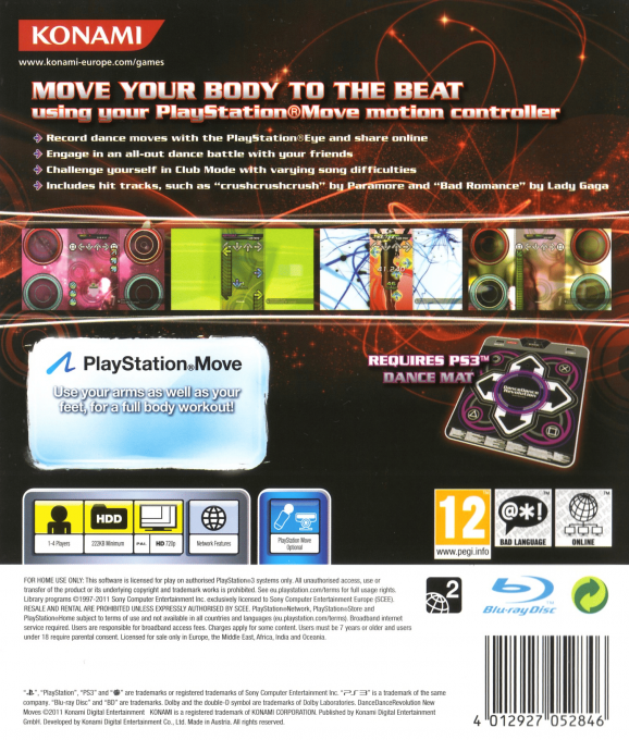 Dance Dance Revolution New Moves - Dos