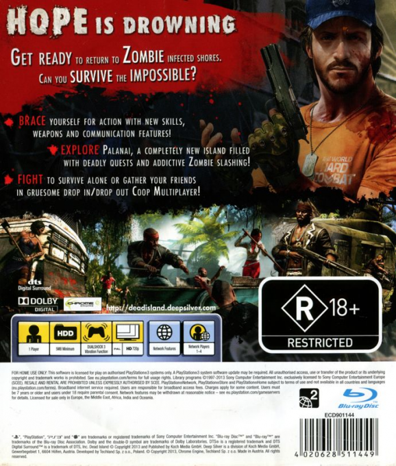 Dead Island : Riptide - Dos