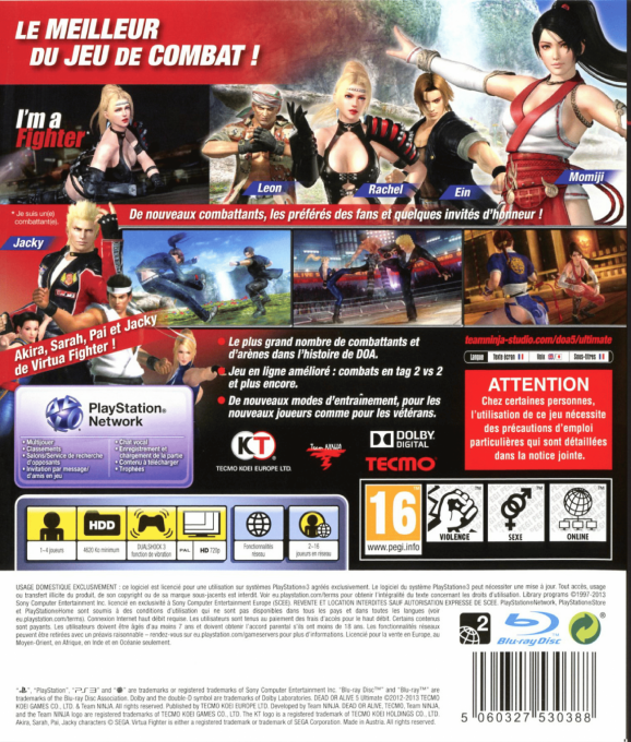 Dead Or Alive 5 Ultimate - Dos