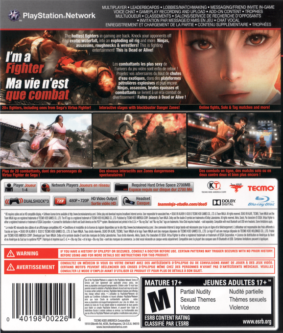 Dead Or Alive 5 - Dos