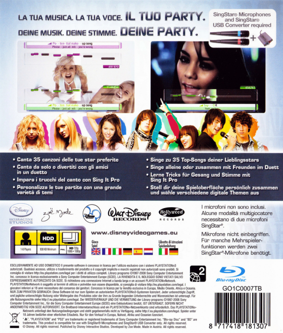 Disney Sing It - Dos