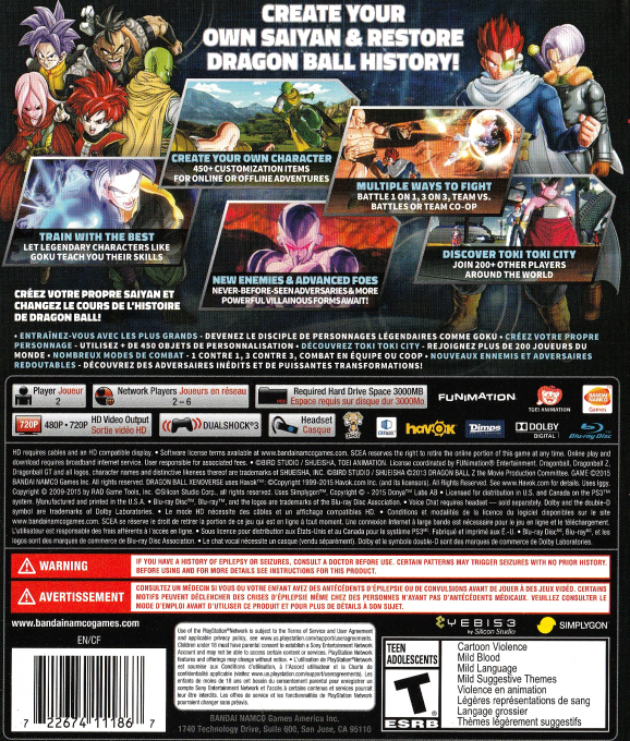 Dragon Ball Xenoverse dos