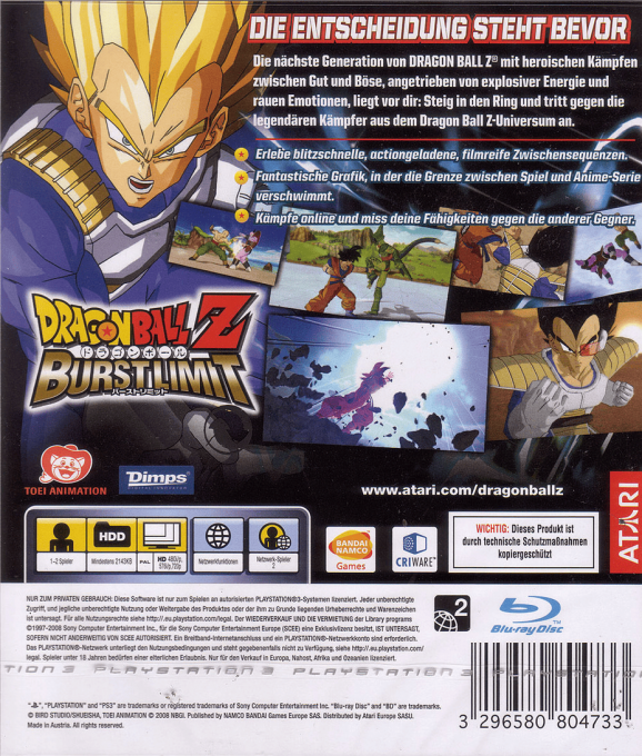 Dragon Ball Z : Burst Limit dos