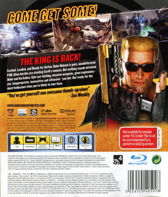 Duke Nukem Forever dos