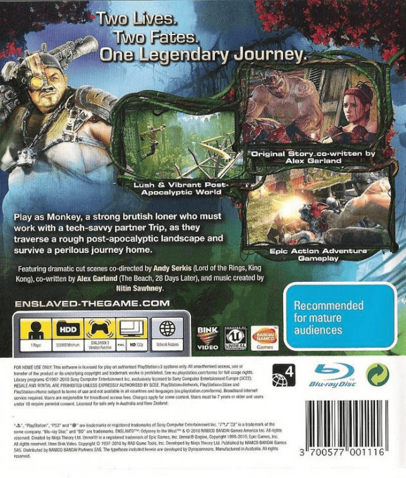 Enslaved : Odyssey to the West dos