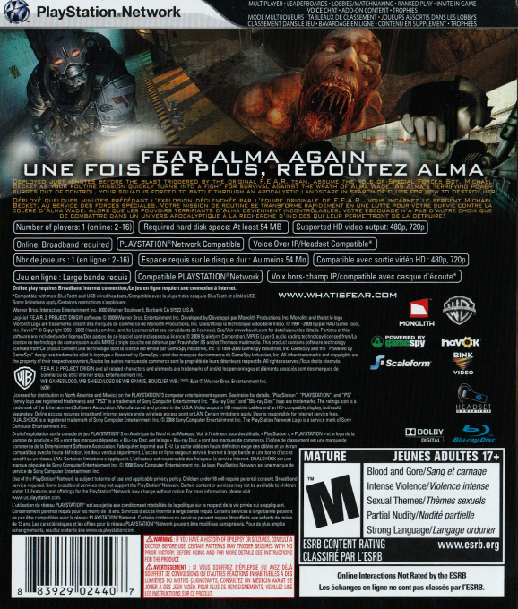 F.E.A.R. 2 : Project Origin - Dos